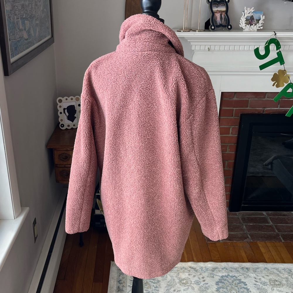 Daily Ritual | Teddy Bear Fleece Coat - Picture 8 of 14